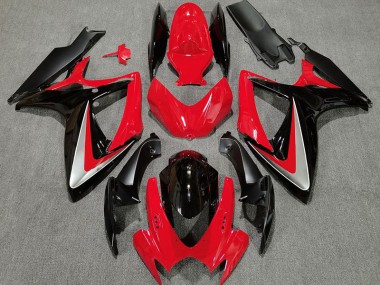 Red Black OEM Style 2006-2007 Suzuki GSXR 600-750 Motorcycle Fairing