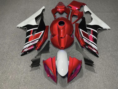 Red Black and White OEM Style 2008-2016 Yamaha R6 Motorcycle Fairing
