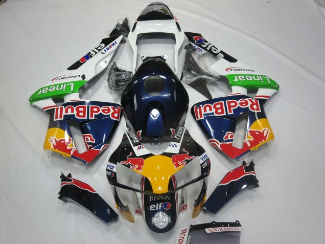 Red Bull Design 2003-2004 Honda CBR600RR Motorcycle Fairing Red Bull Design 2003-2004 Honda CBR600RR Motorcycle Fairing