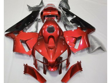 Red CBR Style 2005-2006 Honda CBR600RR Motorcycle Fairing