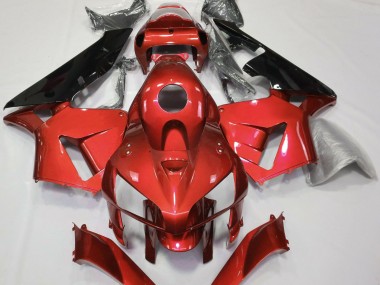 Red CBR Style 2005-2006 Honda CBR600RR Motorcycle Fairing