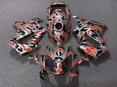 Red Camo 2002-2012 Honda VFR800 Motorcycle Fairing