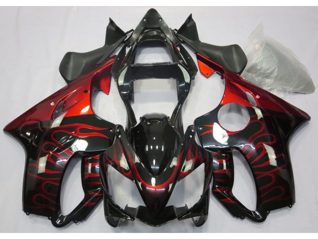 Red Flame 2001-2003 Honda CBR600 F4i Motorcycle Fairing Red Flame 2001-2003 Honda CBR600 F4i Motorcycle Fairing