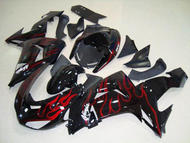 Red Flame 2006-2007 Kawasaki ZX10R Motorcycle Fairing Red Flame 2006-2007 Kawasaki ZX10R Motorcycle Fairing