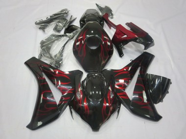Red Flame 2008-2011 Honda CBR1000RR Motorcycle Fairing