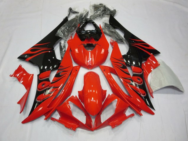 Red Flame 2008-2016 Yamaha R6 Motorcycle Fairing Red Flame 2008-2016 Yamaha R6 Motorcycle Fairing