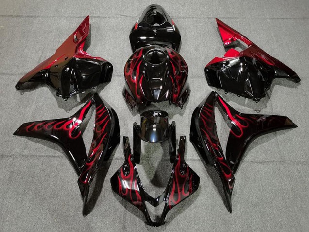 Red Flame 2009-2012 Honda CBR600RR Motorcycle Fairing Red Flame 2009-2012 Honda CBR600RR Motorcycle Fairing