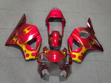 Red & Gold Style 2002-2003 Honda CBR954RR Motorcycle Fairing