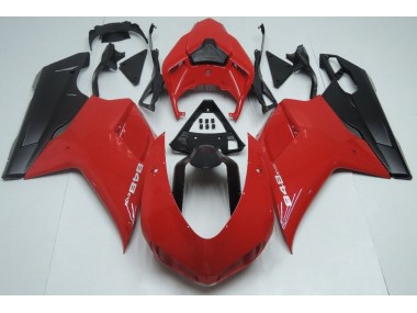 Red Matte Black 2007-2014 Ducati Ducati 848 1098 1198 Motorcycle Fairing