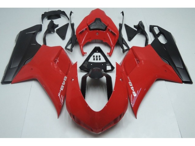 Red Matte Black 2007-2014 Ducati Ducati 848 1098 1198 Motorcycle Fairing Red Matte Black 2007-2014 Ducati Ducati 848 1098 1198 Motorcycle Fairing