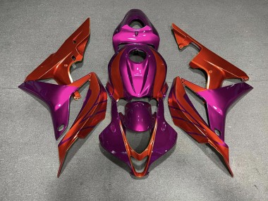 Red & Violet 2007-2008 Honda CBR600RR Motorcycle Fairing