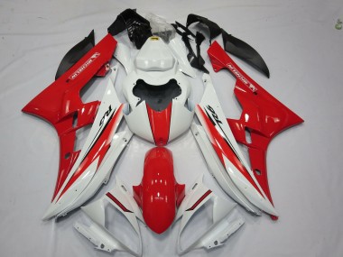 Red White OEM Style 2006-2007 Yamaha R6 Motorcycle Fairing