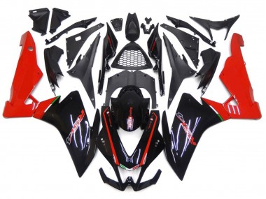 Red and Black 2010-2015 Aprilia RSV4 1000 Motorcycle Fairing