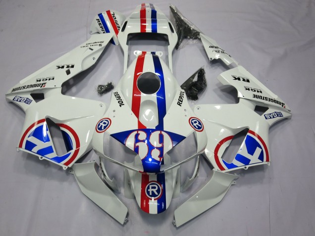 Repsol 69 2003-2004 Honda CBR600RR Motorcycle Fairing Repsol 69 2003-2004 Honda CBR600RR Motorcycle Fairing
