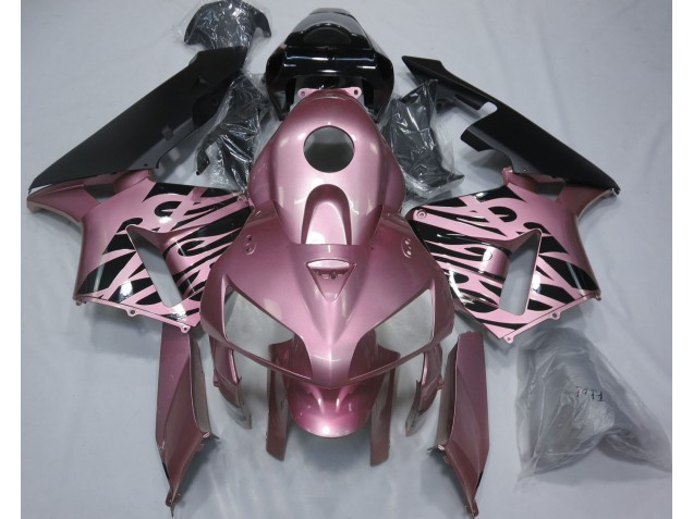 Rose Pink Flame 2005-2006 Honda CBR600RR Motorcycle Fairing Rose Pink Flame 2005-2006 Honda CBR600RR Motorcycle Fairing