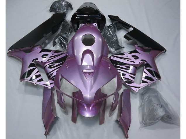 Rose Purple Flame 2005-2006 Honda CBR600RR Motorcycle Fairing Rose Purple Flame 2005-2006 Honda CBR600RR Motorcycle Fairing
