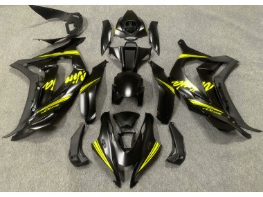 Satin Black & Yellow 2016-2019 Kawasaki ZX10R Motorcycle Fairing