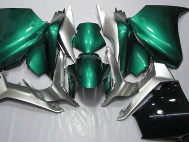 Seafoam Green and Silver 2010-2013 Honda VFR1200 Motorcycle Fairing