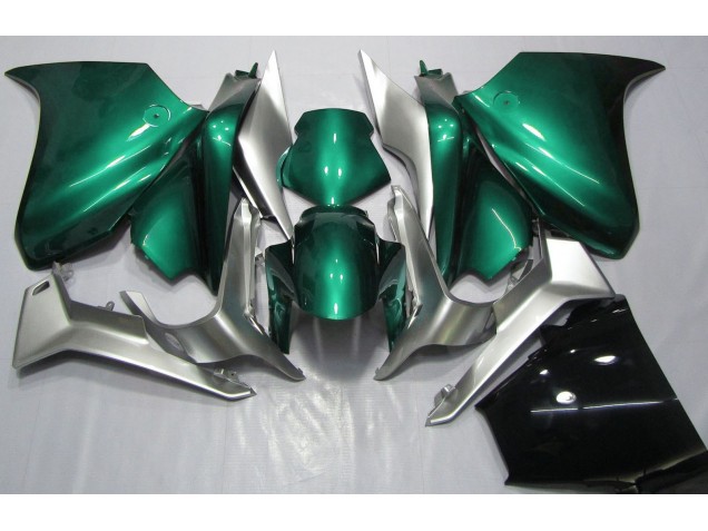Seafoam Green and Silver 2010-2013 Honda VFR1200 Motorcycle Fairing Seafoam Green and Silver 2010-2013 Honda VFR1200 Motorcycle Fairing