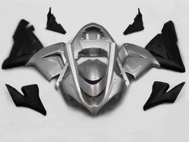 Silver Black 2004-2005 Kawasaki ZX10R Motorcycle Fairing Silver Black 2004-2005 Kawasaki ZX10R Motorcycle Fairing