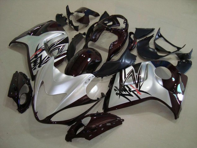 Silver Black 2008-2020 Suzuki GSXR 1300 Hayabusa Motorcycle Fairing Silver Black 2008-2020 Suzuki GSXR 1300 Hayabusa Motorcycle Fairing