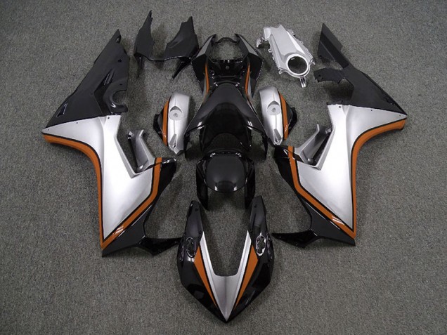 Silver and Black & Orange 2017-2023 Honda CBR1000RR Motorcycle Fairing Silver and Black & Orange 2017-2023 Honda CBR1000RR Motorcycle Fairing