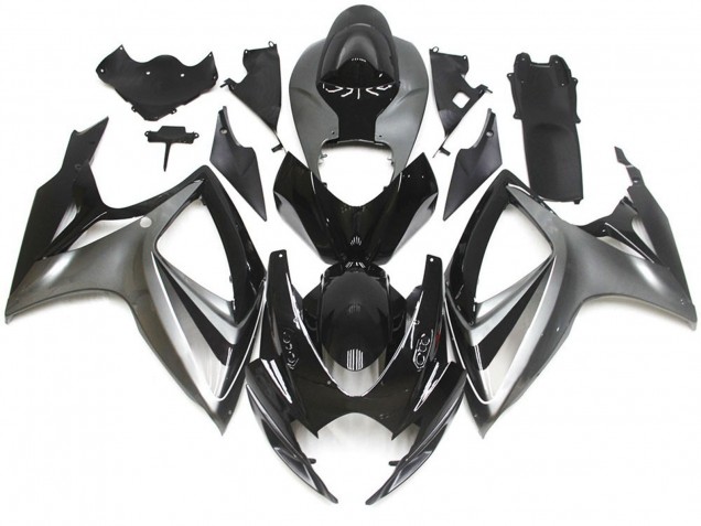 Silver and Black Special OEM Style 2006-2007 Suzuki GSXR 600-750 Motorcycle Fairing Silver and Black Special OEM Style 2006-2007 Suzuki GSXR 600-750 Motorcycle Fairing