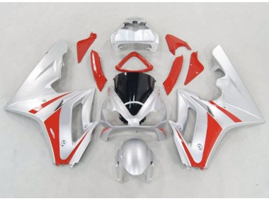 Silver and Red 2006-2008 Triumph Daytona 675 Motorcycle Fairing