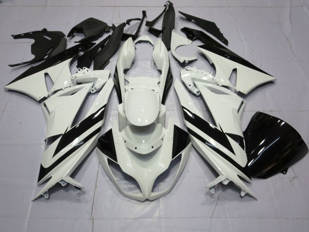 Special White Black 2009-2012 Kawasaki ZX6R Motorcycle Fairing Special White Black 2009-2012 Kawasaki ZX6R Motorcycle Fairing