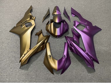 Tan and Purple Split 2017-2021 Yamaha R6 Motorcycle Fairing