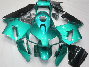 Teal Plain 2003-2004 Honda CBR600RR Motorcycle Fairing
