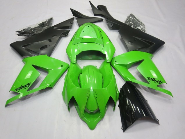 Total Green 2004-2005 Kawasaki ZX10R Motorcycle Fairing Total Green 2004-2005 Kawasaki ZX10R Motorcycle Fairing