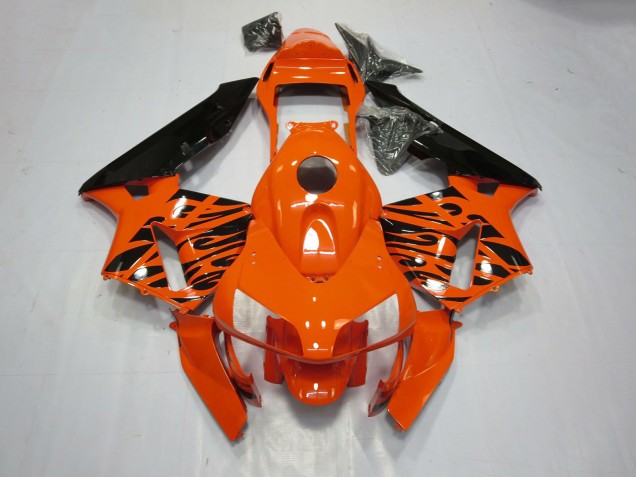 Tribal Orange 2003-2004 Honda CBR600RR Motorcycle Fairing Tribal Orange 2003-2004 Honda CBR600RR Motorcycle Fairing