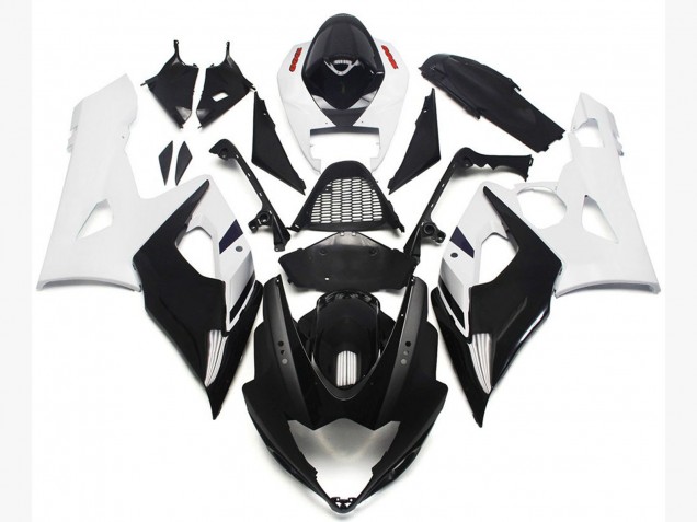 Vibrant Gloss Blue and Matte Black 2005-2006 Suzuki GSXR 1000 Motorcycle Fairing Vibrant Gloss Blue and Matte Black 2005-2006 Suzuki GSXR 1000 Motorcycle Fairing