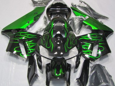 Vibrant Green Flame 2005-2006 Honda CBR600RR Motorcycle Fairing