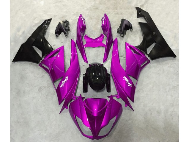 Vibrant Pink Gloss 2009-2012 Kawasaki ZX6R Motorcycle Fairing Vibrant Pink Gloss 2009-2012 Kawasaki ZX6R Motorcycle Fairing