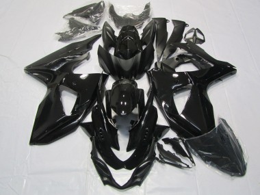 White Black and Blue 2009-2016 Suzuki GSXR 1000 Motorcycle Fairing