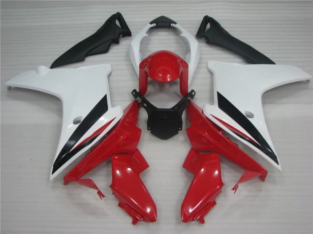 White Black and Red 2011-2012 Honda CBR600F Motorcycle Fairing White Black and Red 2011-2012 Honda CBR600F Motorcycle Fairing