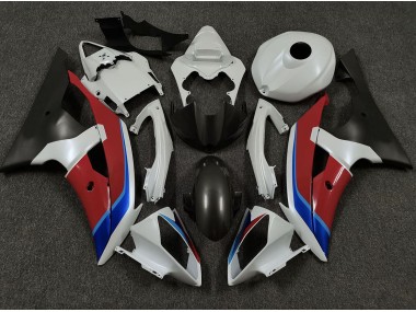 White Red and Blue 2008-2016 Yamaha R6 Motorcycle Fairing
