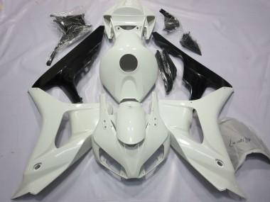 White and Black 2006-2007 Honda CBR1000RR Motorcycle Fairing