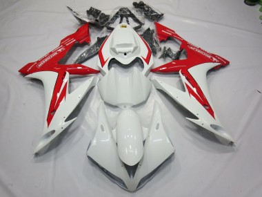 White and Red Style 2004-2006 Yamaha R1 Motorcycle Fairing