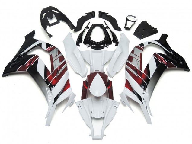White and Silver 2016-2019 Kawasaki ZX10R Motorcycle Fairing White and Silver 2016-2019 Kawasaki ZX10R Motorcycle Fairing