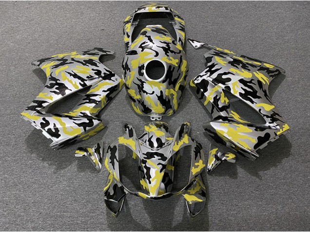 Yellow Camo 2002-2012 Honda VFR800 Motorcycle Fairing Yellow Camo 2002-2012 Honda VFR800 Motorcycle Fairing