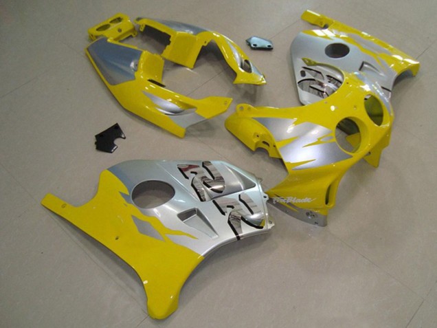 Yellow Silver 1990-1998 Honda CBR250RR Motorcycle Fairing Yellow Silver 1990-1998 Honda CBR250RR Motorcycle Fairing