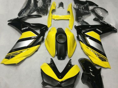 Yellow and Gloss Black 2015-2018 Yamaha R3 Motorcycle Fairing